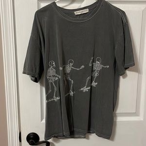 Urban outfitters skater skeleton T-shirt